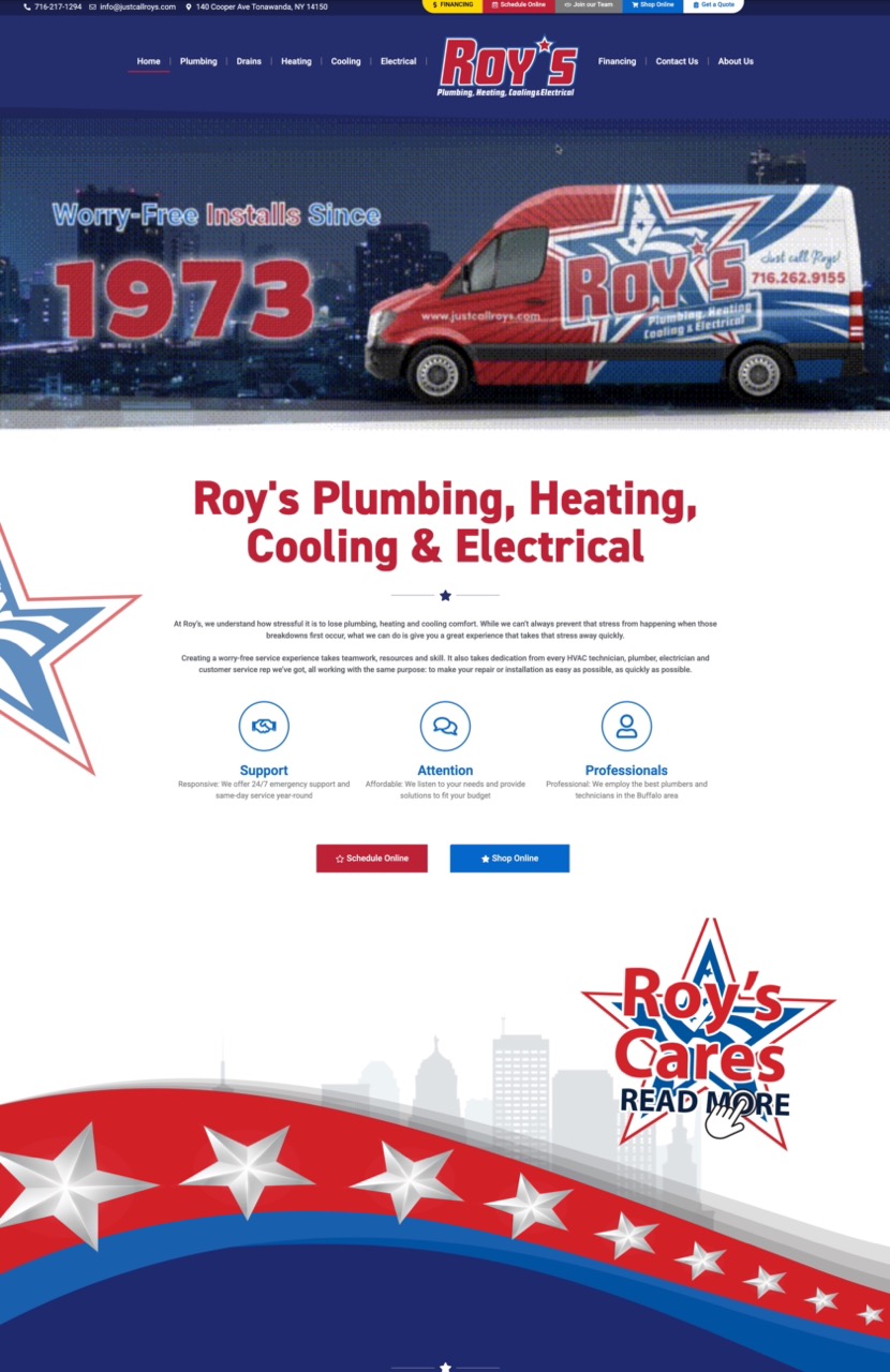 HVAC Contractor – Website Example